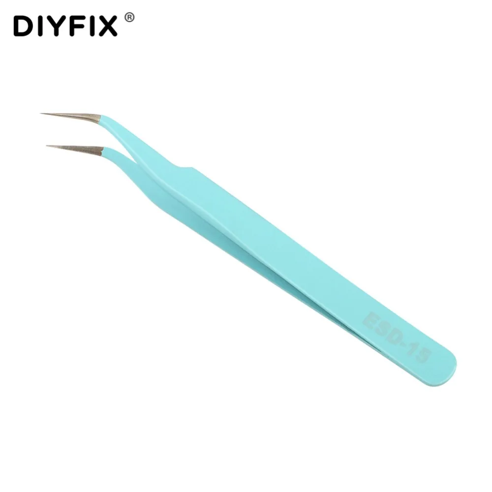 Пинцет DIYFIX для наращивания ресниц точные прямые изогнутые искусственные стразы