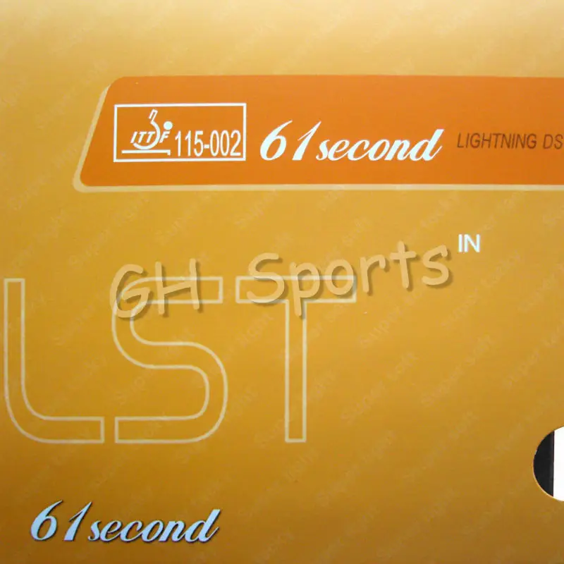 61second Lightning DS LST супер липкий pimples в резине для настольного тенниса с губкой|pimple