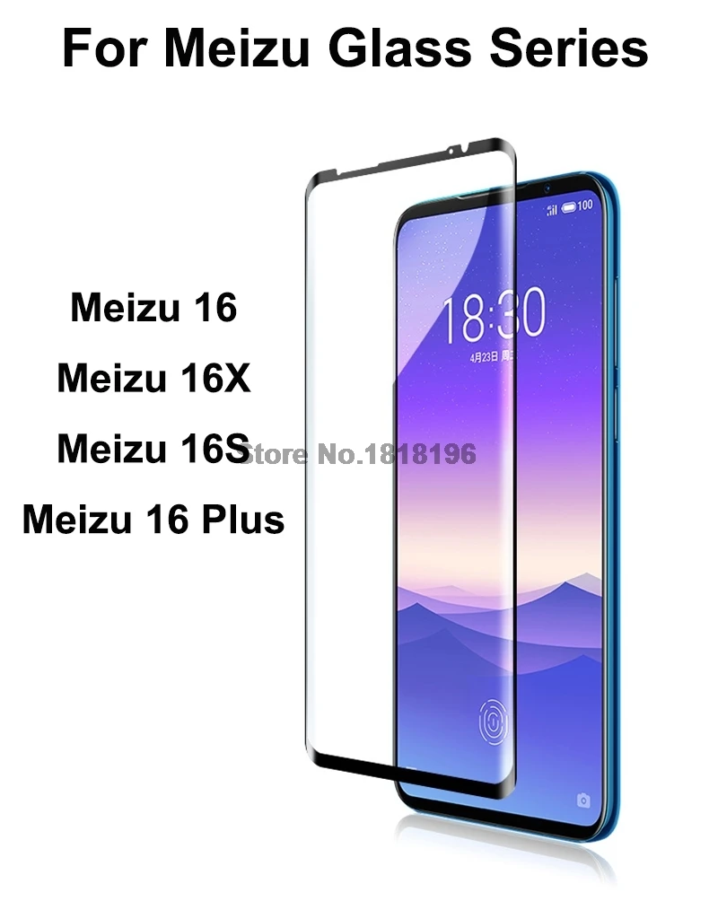Закаленное стекло для Meizu 16 Plus, 16S, 16X, M16 Plus, M16S, 9H, 2.5D, защитная пленка на переднюю панель