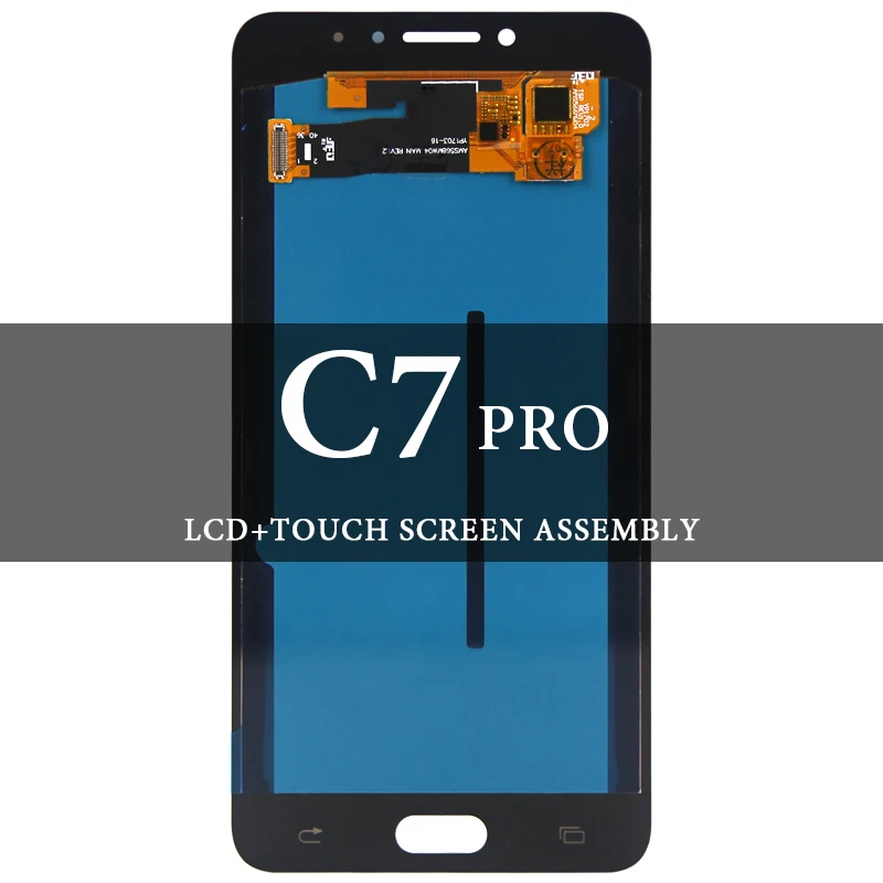 

ЖК-дисплей 5,7 ''Для C7 Pro C7010 C7010F, черный, белый, золотой дигитайзер в сборе, экран дисплея AMOLED, сенсорный экран