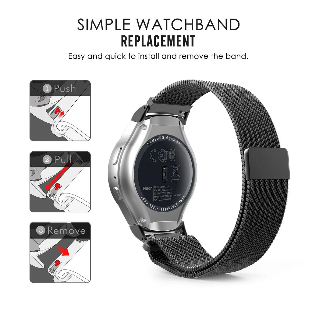 Миланские часы из нержавеющей стали для Huami Amazfit Bip BIT PACE Lite, Молодежные умные часы, красочные Сменные Металлические наручные часы