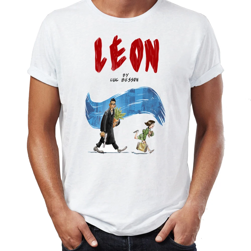 Мужская футболка с принтом Leon The Professional Artsy Drawing Awesome|Мужские футболки| |