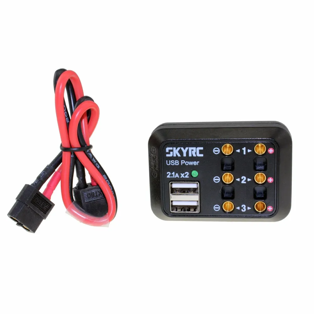 SKYRC DC Мощность дистрибьютор multi Выход 10A XT60 разъем банан Подключите USB 5 В
