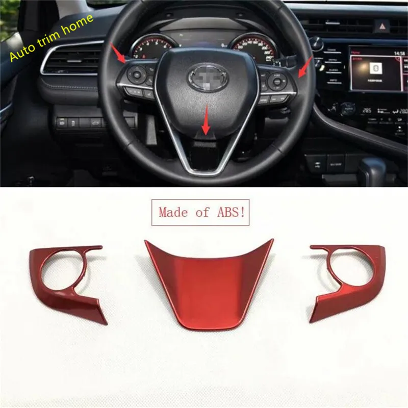 Model B Lapetus интерьер ремонт подходит для Toyota RAV4 RAV 4 Руль украшения крышка отделка/красный/матовый/углеродного волокна стиль - Название цвета: Model B