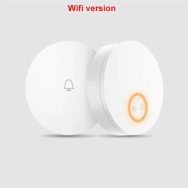 Черный Беспроводной дверной звонок Xiaomi без аккумулятора без проводки Linptech самогенерирующаяся память отключения питания Регулируемая громкость работа с приложением Mihome - Цвет: Черный