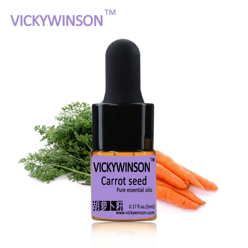 

Carrot seed essential oil 5ml Pure Natural Plant Carrot Seed Oils Ladies Whitening massage oil detox