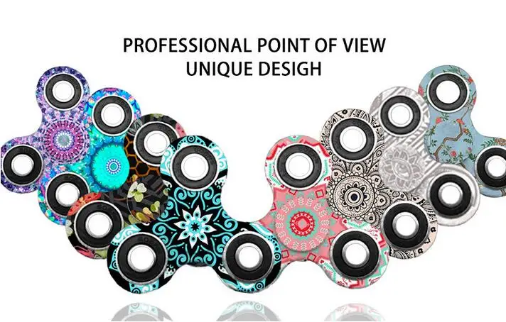 Керамический подшипник Tri Spinner ABS EDC ручной Спиннер для аутизма и СДВГ антистресс