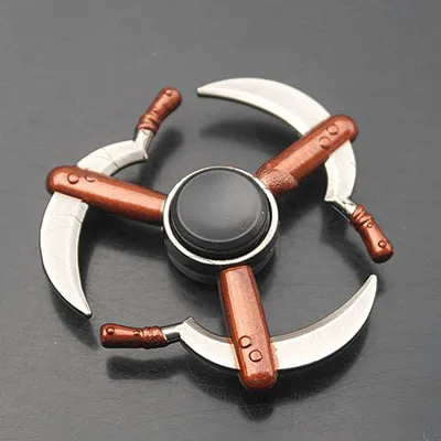 EDC Fidget Spinner Metal Spiner Anti-Anxiety Toy for Hand Spinner Focus Relieves Stress Finger Spinner - Цвет: Красный