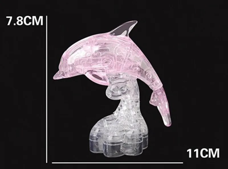 Детские игрушки сделай сам кристалл животное дельфин 3D пазл головоломки для