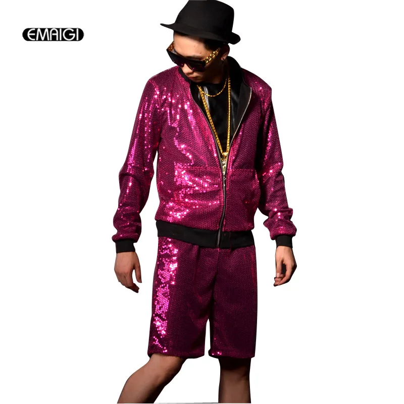 Костюм для ночного клуба бара сценического шоу мужская бейсбольная куртка с