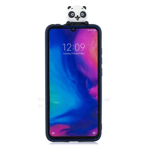 TRISEOLY для Xiaomi Redmi Note 7 Чехол Redmi 7 3D стерео патч мягкий силиконовый бампер набивной чехол с изображением животного для телефона Xiomi Redmi Note7