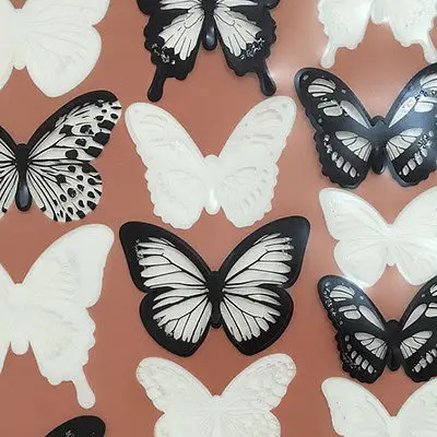 18Pcs 3D Butterflies DIY PVC Art Wall Sticker Creative Design Fairy Decals Kds Room Party Decoration Kitchen Fridge Magnet Decal | Дом и сад