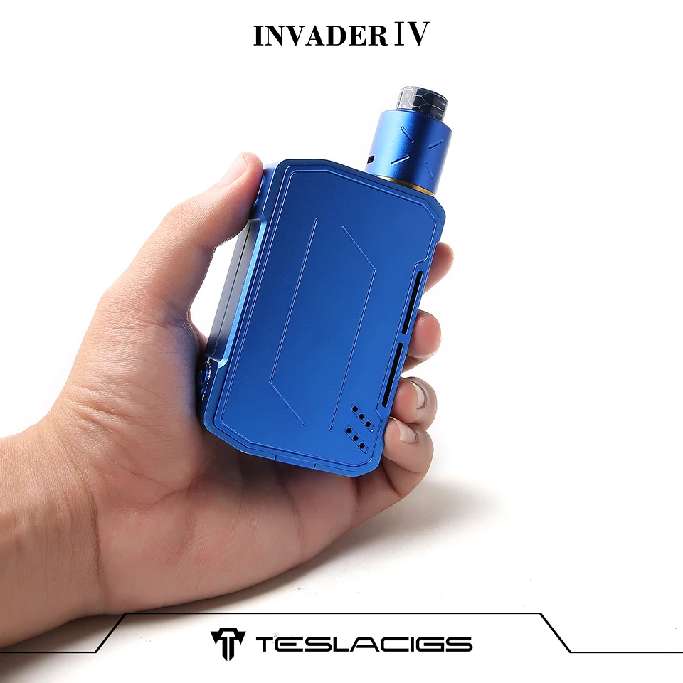 New Original Tesla Invader 4 Kit Teslacigs IV E-cigarette with Dual Coils RDA 5 Levels Variable Voltage Mechanical vapor kit | Электроника