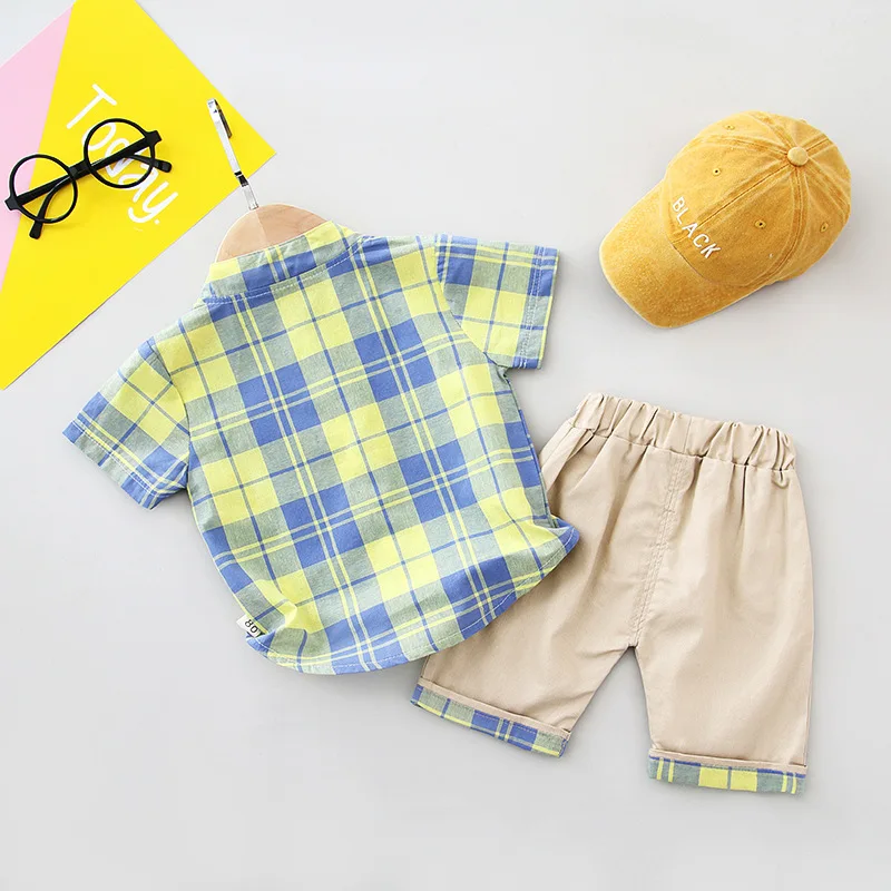 Hot Sale! 2019 Summer Style Children Clothing Sets Tops + Shorts2Pcs Set Boys Girls T Pants Sports Suit Kids Clothes |