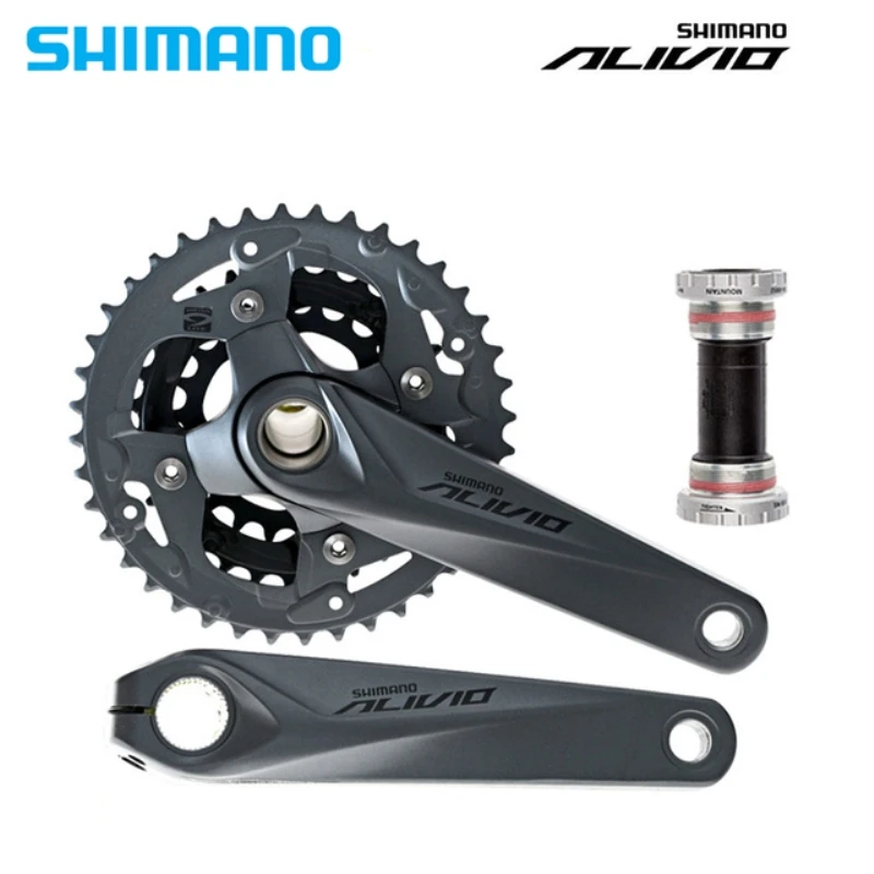 Shimano Alivio Crank Crankset FC M4050 с BB для M4000 HollowTech Запчасти велосипедов 170/175 мм|alivio crankset|shimano