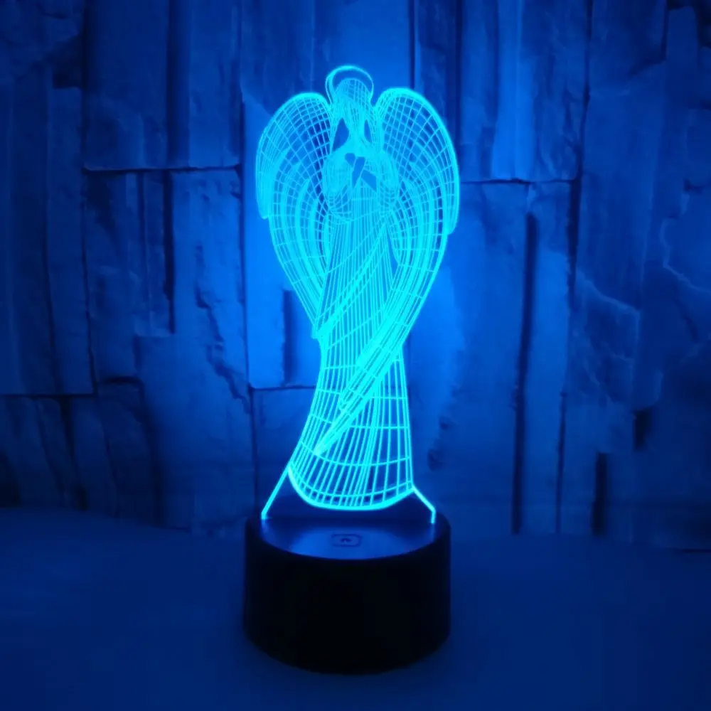 3D персонажи мультфильмов настольная лампа Luminaria RGB Led ночные светильники Нью Йорк