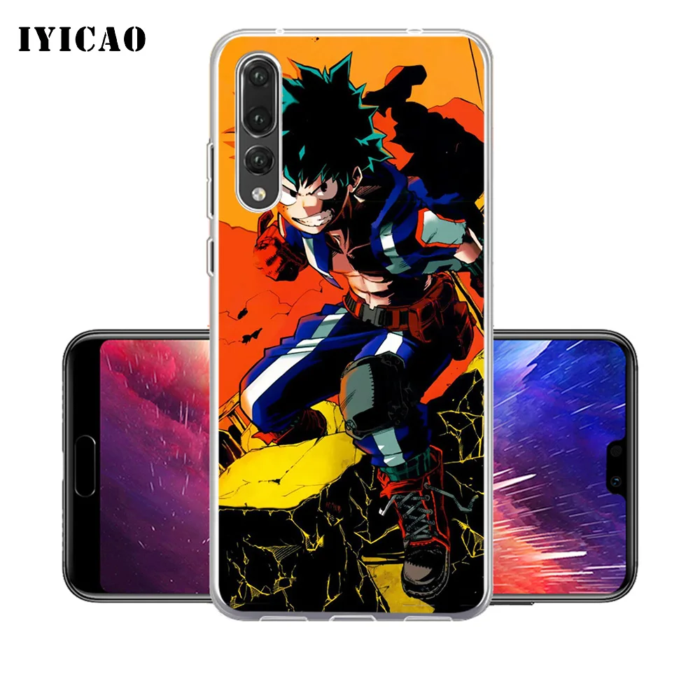 IYICAO My Hero Academia Soft Silicone Phone Case for Huawei P30 P20 Pro P10 P9 P8 Lite P Smart TPU Cover | Мобильные телефоны и