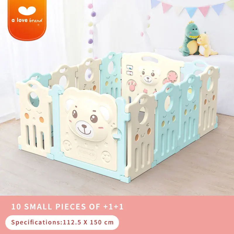 10 in 2 Детский игровой забор для детей 0-4 лет, коврик для ползания, защитный забор для малышей, домашняя игровая площадка - Цвет: 10 in 2