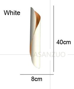 Modern Aluminum tube wall light G9 Light fixtures gold black Nordic restaurant living room aisle corridor balcony wall lamp - Цвет абажура: Белый