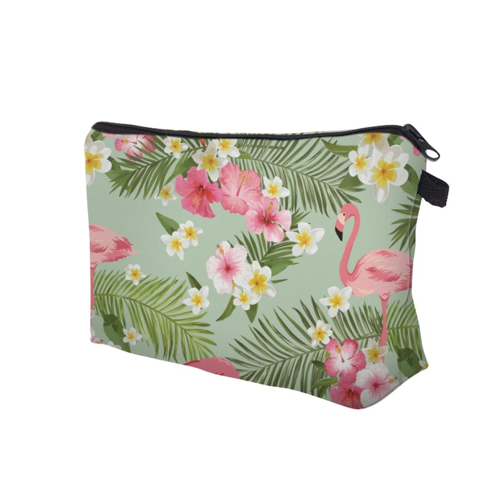 Косметички с 3D принтом фламинго и цветов для путешествий 51055|3d printing cosmetic bag|cosmetic