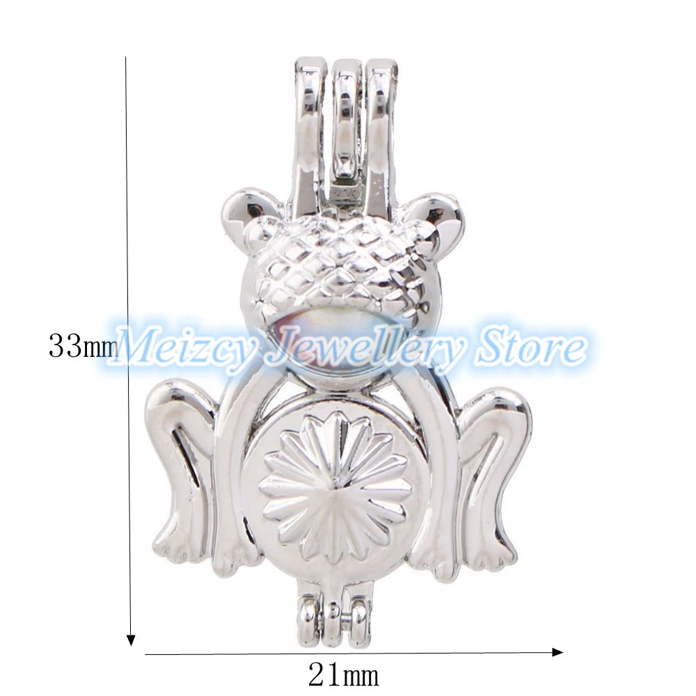 1 шт. смешанный хвост бант лягушка Висячие клетка с крестиком жемчужная