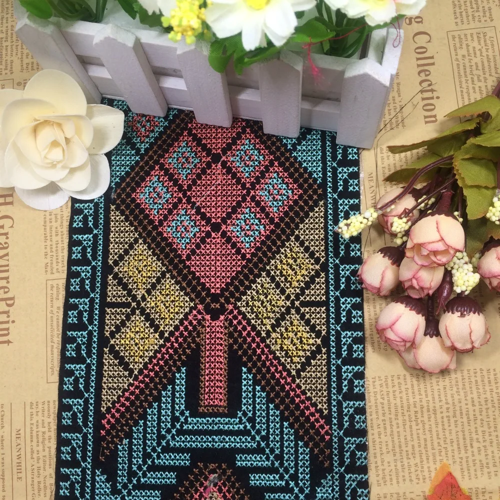 Вышивка крестиком miao hmong кружевная швейная накладка лента тесемка бохо
