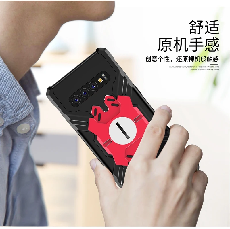 Чехол для Samusng Galaxy S10 Plus армированный металлический противоударный чехол Samsung Note 9