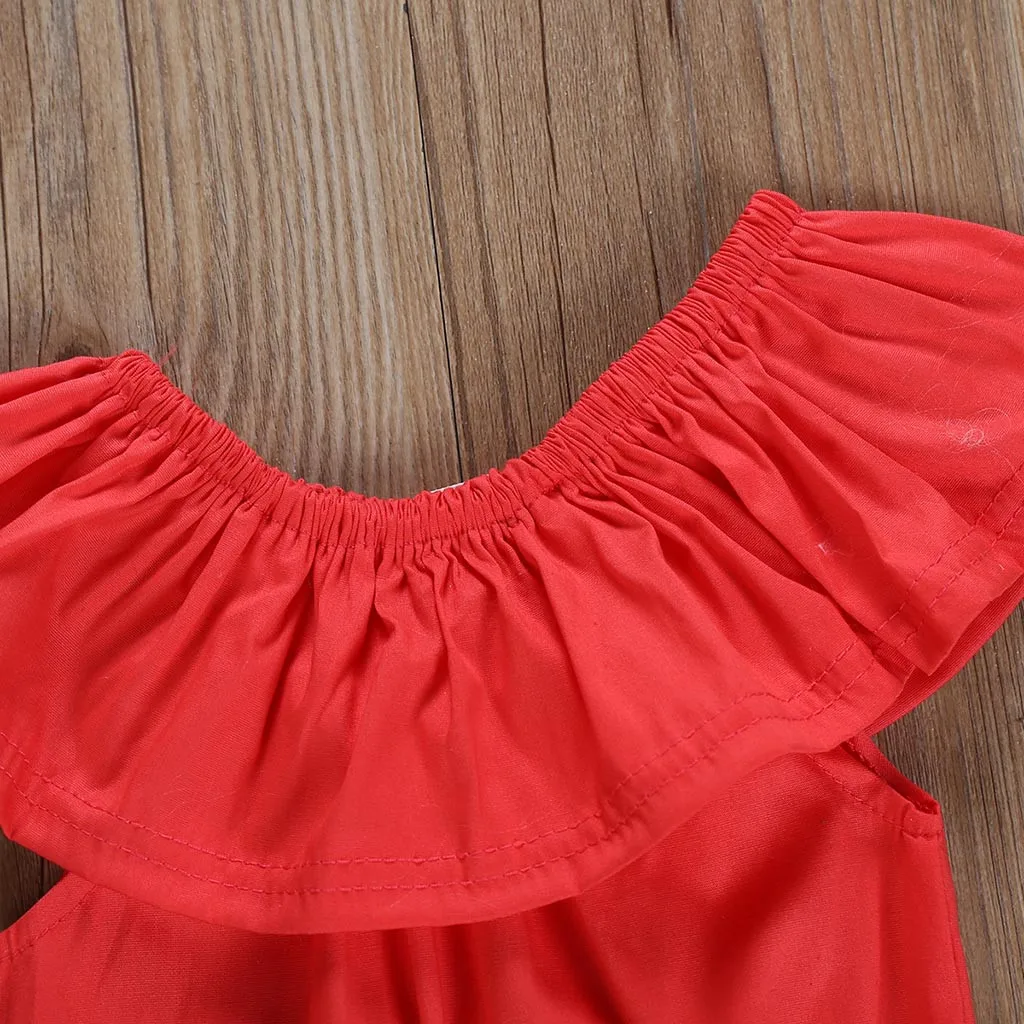 Toddler Kid Baby Girl Clothes Set Crop Top T-shirt+Cherry Print Shorts Pants Outfits | Детская одежда и обувь