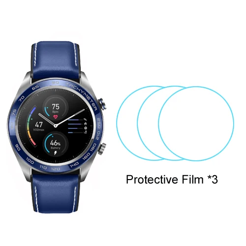 blue add film Оригинальные умные часы huawei Honor Magic, уличные, гладкие, тонкие, длительное время работы от батареи, gps, научный тренер, Amoled цвет, 1,2 дюйма, 390^ 2 - Цвет: blue add film
