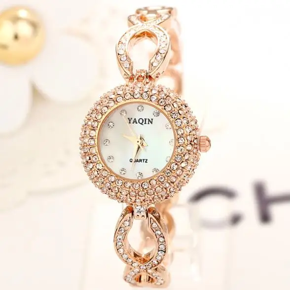 Top Quality Quartz Fashion Watch Women Dress Watches Rhinestone Wristwatches | Наручные часы