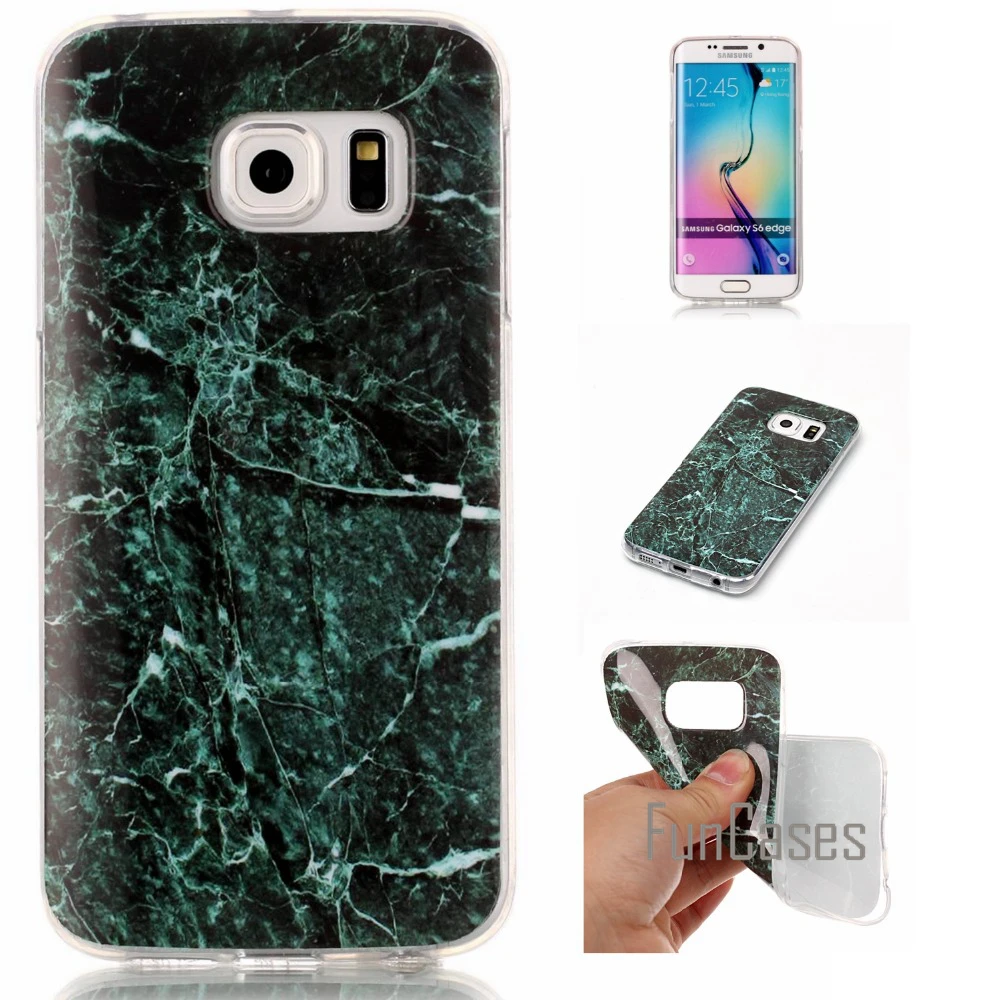 ТПУ Мрамор вены чехол для Coque Samsung Galaxy S6 Edge g9250 G925F 5.1 дюймов SM телефон semsung Роскошные