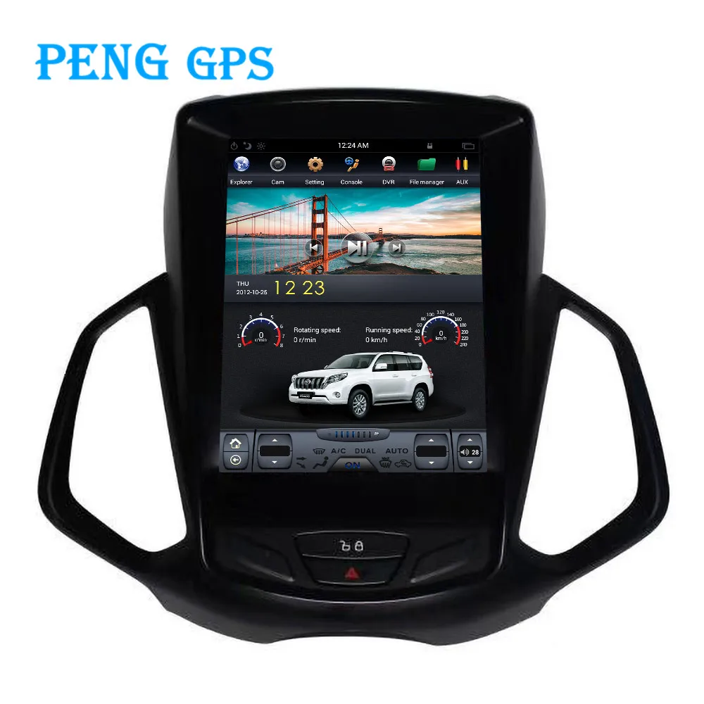

10.4" Tesla Car Radio Vertical Screen For FORD EcoSport 2013-2017 GPS Navigation Recorder Headunit Multimedia Player 2+32G