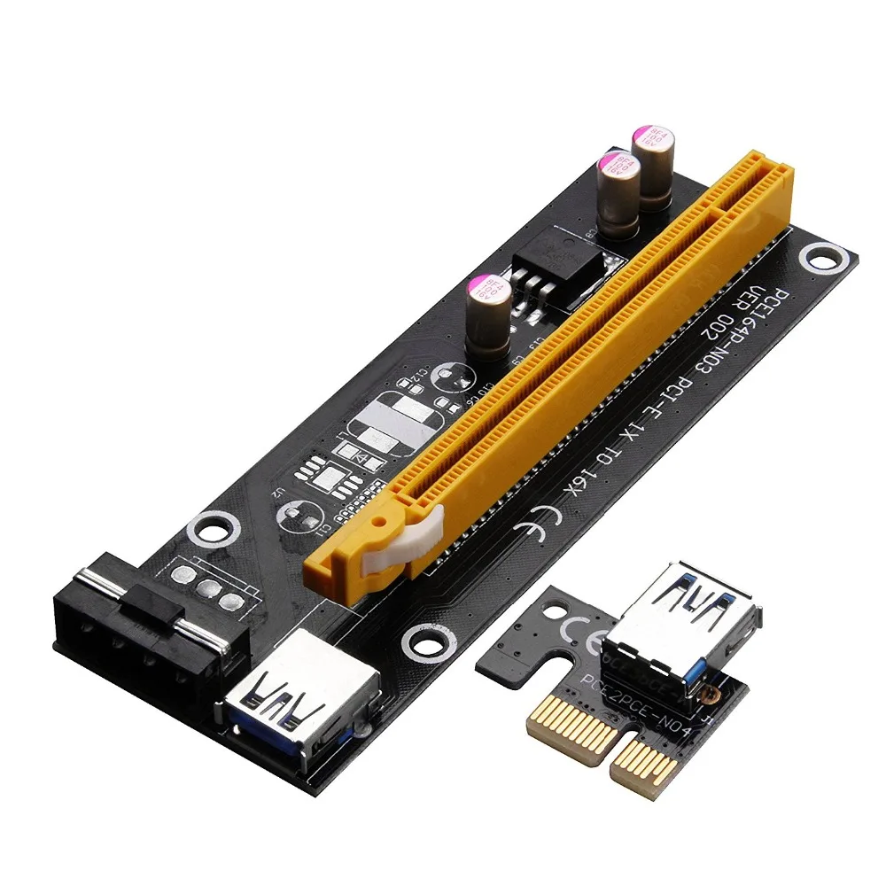 PCI E 1x до 16x Майнер машина для майнинга биткоинов расширенный удлинитель