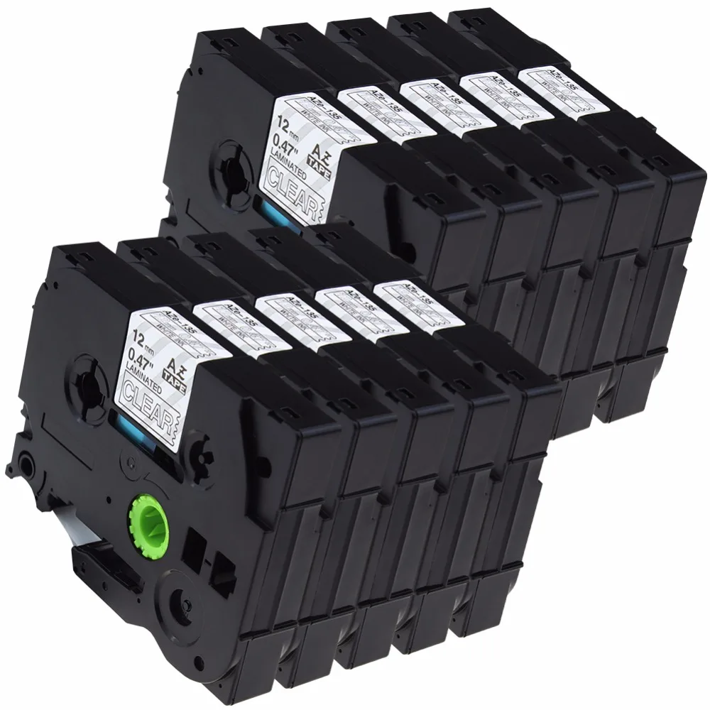 10 шт./партия совместимый с Brother P-Touch TZ131 TZe131 TZe-131 запечатанных лент для PT-D210 PT-H100 PTD400AD PT-P700 PTD600 принтер этикеток