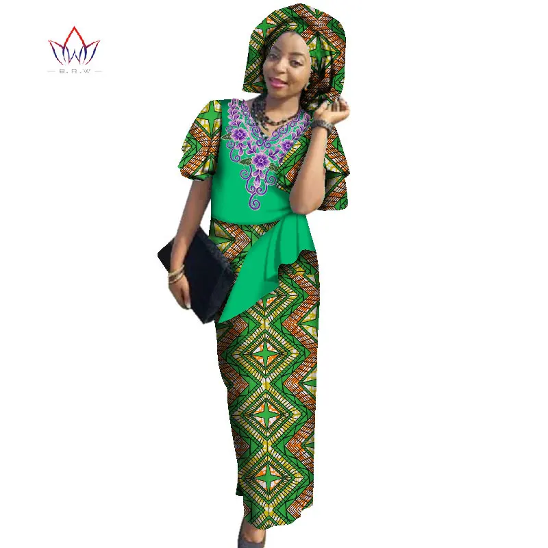 Платье Макси женское с оборками на рукавах принтом|dress for|maxi dressdress for women |