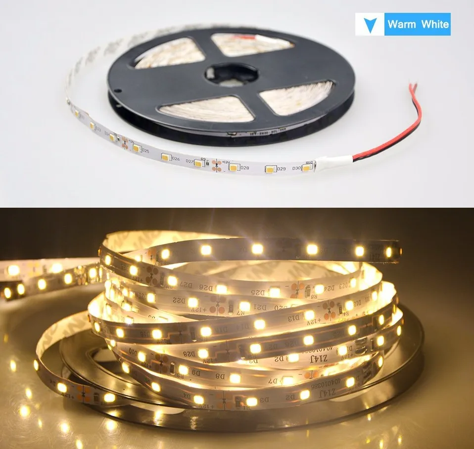 Фокус светильник 5 м 60 Светодиодный S/M светодиодный полосы 3528 SMD Холодный