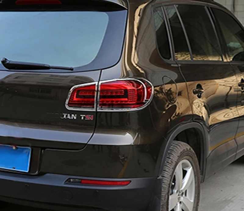 4 шт./компл. ABS для Volkswagen Tiguan 2010 2017 задний светильник рамка светящаяся наклейка