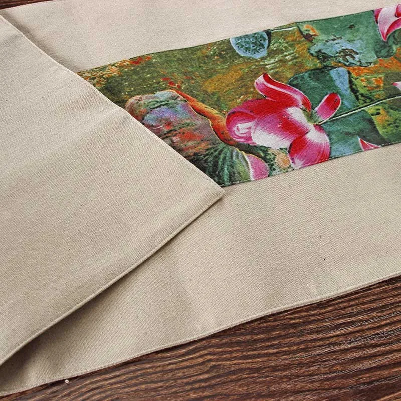 Китайский Настольная дорожка ткань хлопок льняная салфетка Свадебные Длинные