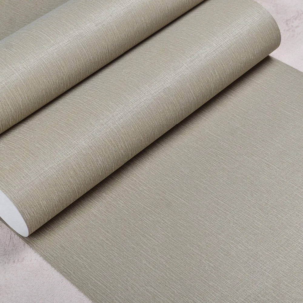 Простая Современная искусственная льняная тканевая настенная бумага