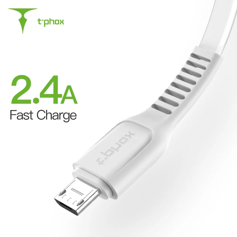T phox Micro USB кабель 2.4A Быстрая зарядка для передачи данных мобильный телефон