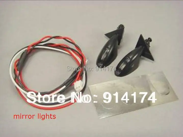 

YUKALA 2sets/lot 1/10 R/C car parts Led lights/ Mirror lights for 1:10 R/C car 2sets/lot