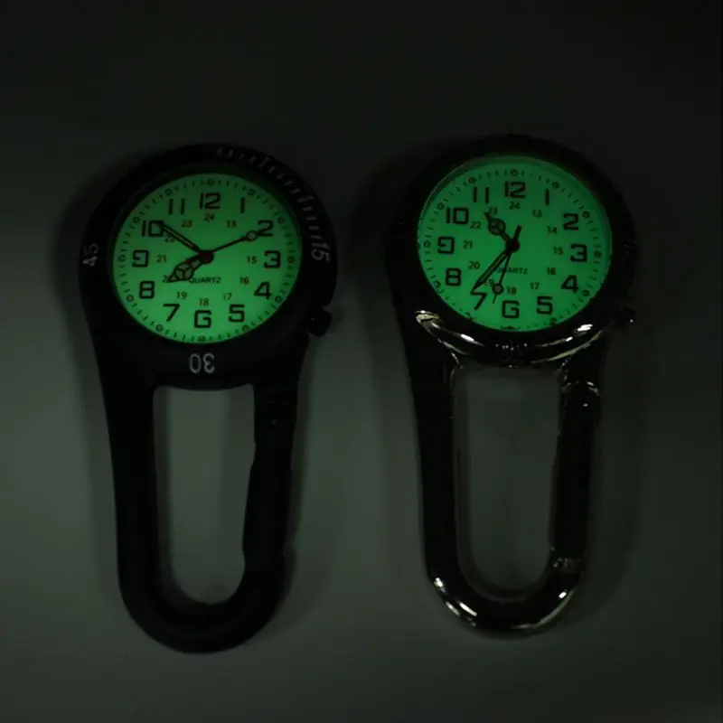 Открытый Карабин люминесцентные часы Рюкзак Пряжка скалолазание крюк