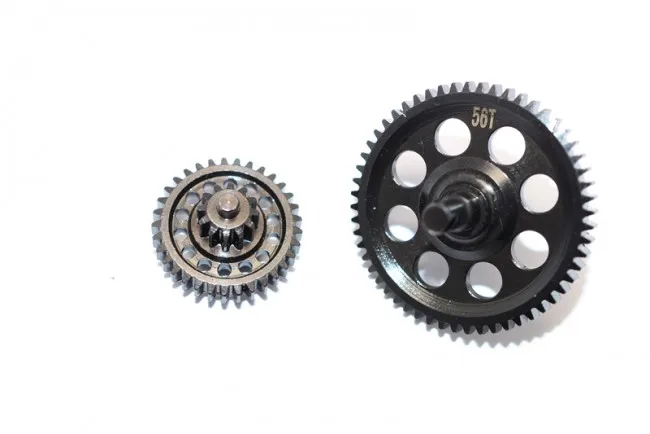 THUNDER TIGER KAISER XS STEEL #45 SPUR GEAR 56T & двойные Редукторы скорости комплект из 2 предметов
