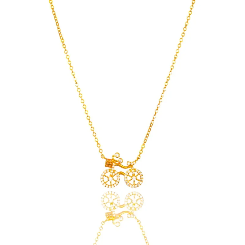 Модное креативное дизайнерское ожерелье 24 К женское с кристаллами для дня