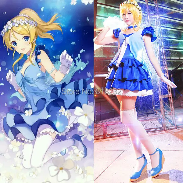Женская шифоновая футболка Love Live Yume no Tobira Dreams Gate Eli Ayase костюм для косплея аниме|anime