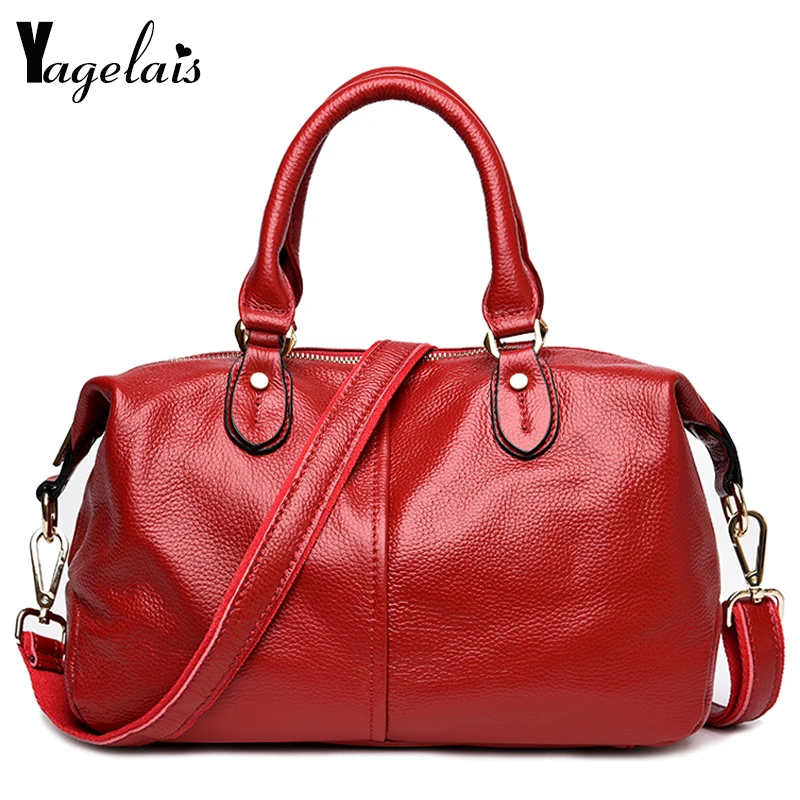 

100% Genuine Cow Leather Women Clutch Solid Color Handbag Fashion Messenger Bag Import Soft Bags Women Versatile Crossbody Bags