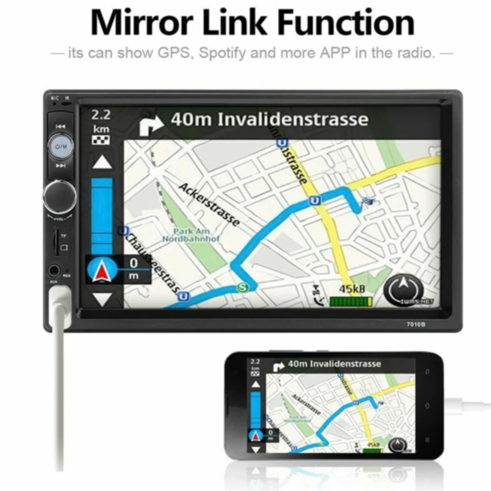 2 Din Auto FM USB Radio 1080P Bluetooth MP5 Screen Video Music Multimedia HD Stereo | Автомобили и мотоциклы
