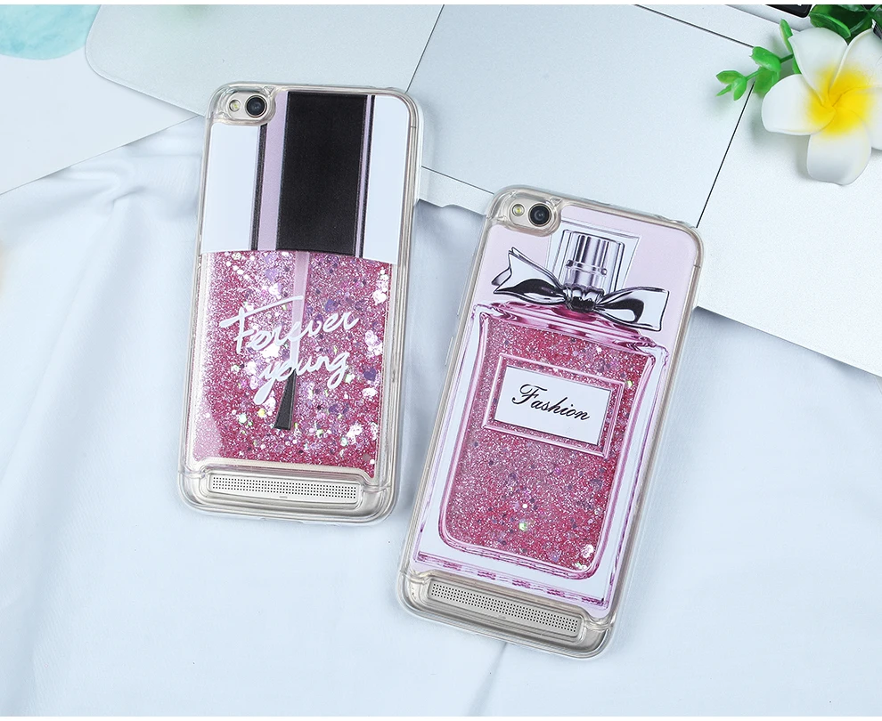 Чехол Bling для Xiaomi Redmi 5A прозрачный мягкий силиконовый TPU 6X 5 Plus S2 4A 4X красивый жидкий наливной.