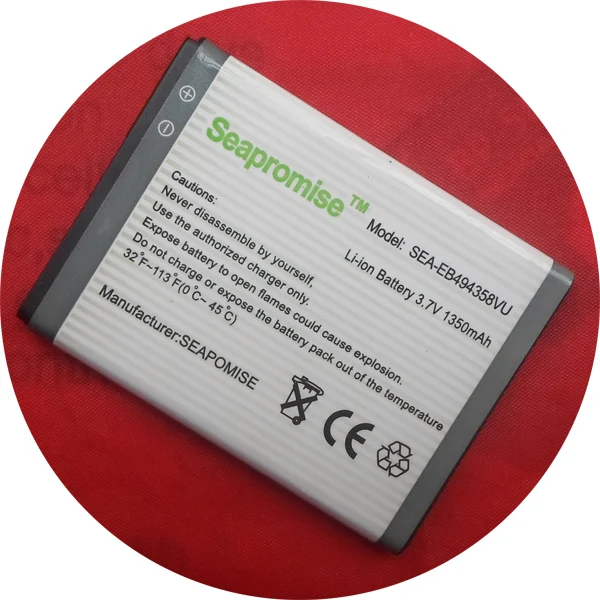 Розничная батарея EB494358VU для Galaxy M Pro GT B7800 B7510 S Mini S7500 SCH i579 S6102|battery eb494358vu|battery for