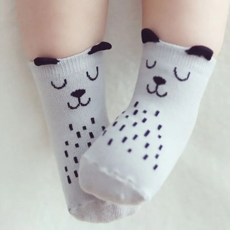Calcetines informales de algod&oacute;n con dibujos de animales para mujer, medias divertidas, regalo de Navidad, Corea-5